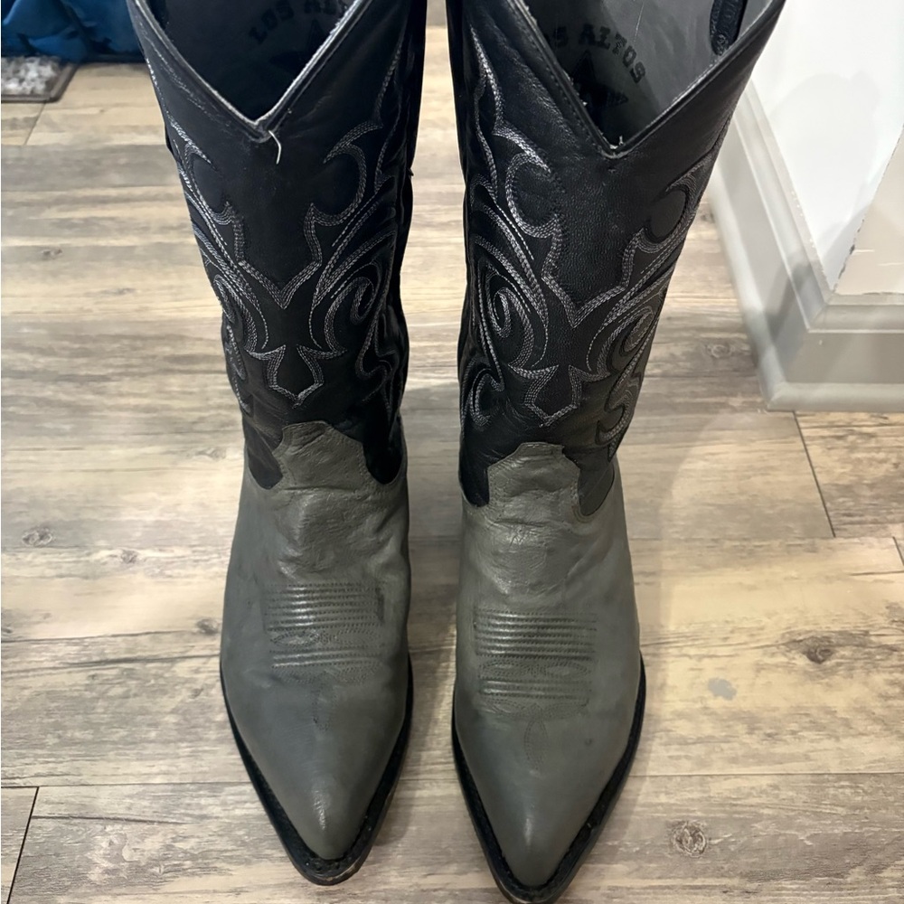 Los Altos Ostrich Belly boots men’s